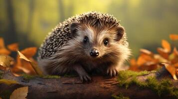 AI generated hedgehog high quality image photo