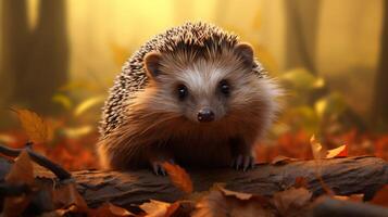 AI generated hedgehog high quality image photo