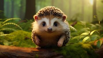 AI generated hedgehog high quality image photo