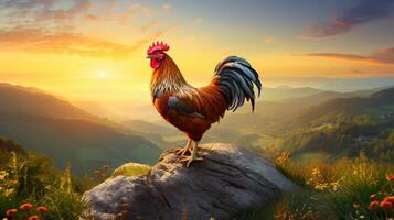 AI generated hen high quality image photo