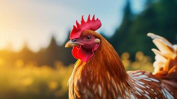 AI generated hen high quality image photo