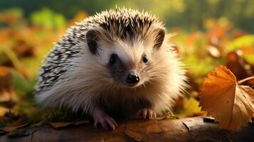 AI generated hedgehog high quality image photo