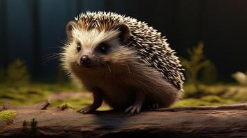 AI generated hedgehog high quality image photo