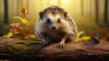 AI generated hedgehog high quality image photo