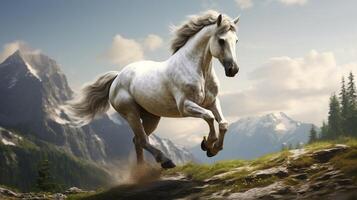 AI generated horse high quality image photo