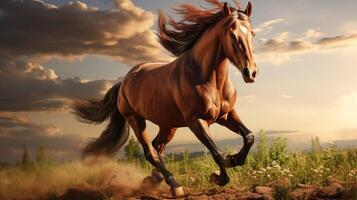 AI generated horse high quality image photo