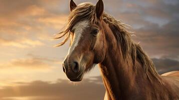 AI generated horse high quality image photo