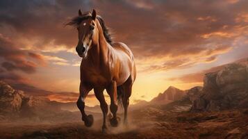 AI generated horse high quality image photo