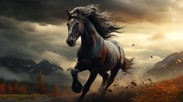 AI generated horse high quality image photo