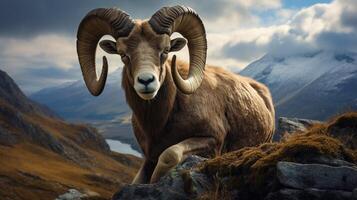 AI generated ibex high quality image photo