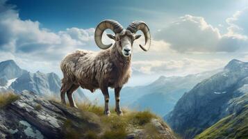 AI generated ibex high quality image photo