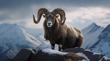 AI generated ibex high quality image photo