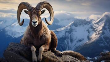 AI generated ibex high quality image photo