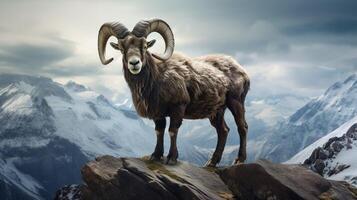 AI generated ibex high quality image photo