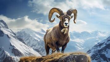 AI generated ibex high quality image photo