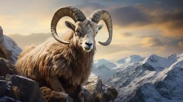 AI generated ibex high quality image photo