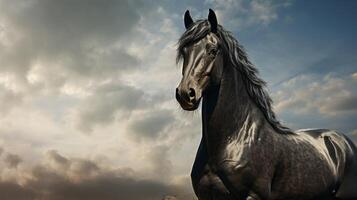 AI generated horse high quality image photo