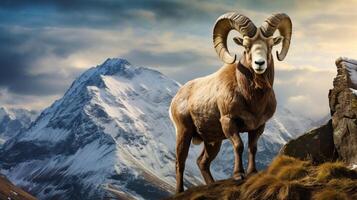 AI generated ibex high quality image photo