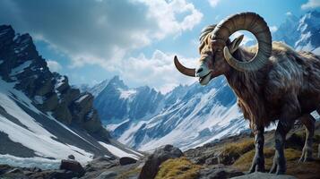 AI generated ibex high quality image photo