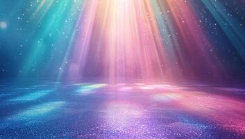 AI generated abstract disco background with some rays in it photo
