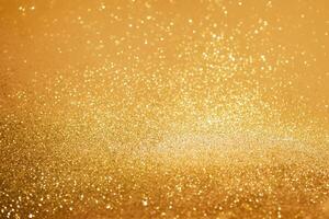 golden christmas background with glossing sequins photo