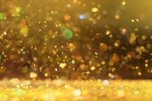 Golden glitter background photo