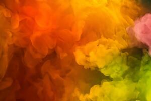 Abstract colorful, multicolored smoke spreading, bright background for advertising or design, wallpaper for gadget photo