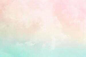 soft cloud and sky with pastel gradient color and grunge paper texture, abstract nature background photo