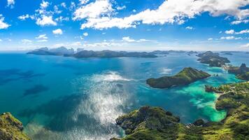 Coastal Scenery of El Nido, Palawan Island, The Philippines, a Popular Tourism Destination for Summer Vacation in Southeast Asia, with Tropical Climate and Beautiful Landscape. photo