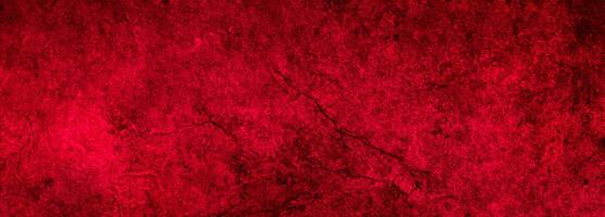 Old wall texture cement black red  background abstract dark color design are light with white gradient background. photo