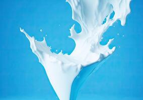 AI generated Milk splash photo