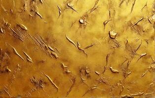 AI generated golden concrete texture. photo