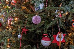 Navidad hora en el alemán ciudad de vreden foto