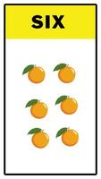 Number animation orange fruits counting video for kids rhymes preschool education learning video.