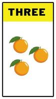 Number animation orange fruits counting video for kids rhymes preschool education learning video.