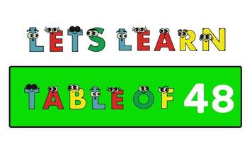 nível 48. texto mensagem desenho animado texto animado alfabetos vídeo. video