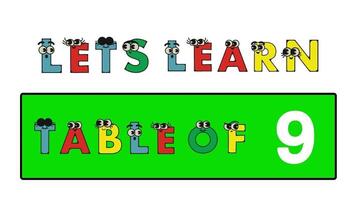 livello 9. testo Messaggio cartone animato testo animato alfabeti video. video