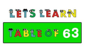 Niveau 63. Text Botschaft Karikatur Text animiert Alphabete Video. video
