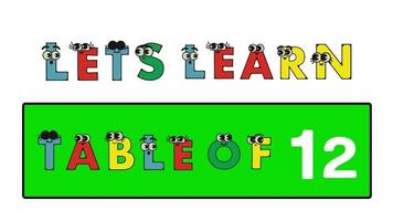 nivel 12 texto mensaje dibujos animados texto animado alfabetos video. video