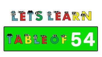 livello 54. testo Messaggio cartone animato testo animato alfabeti video. video