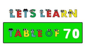 niveau 70. texte message dessin animé texte Animé alphabets vidéo. video