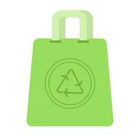 paper bag recycling illustration vector