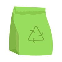 bolsa de papel reciclaje ilustración vector