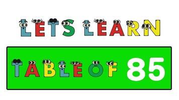 Level 85. text message cartoon text animated alphabets video. video