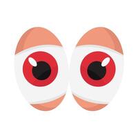 ojo lente rojo ilustración vector