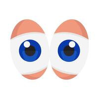 eye lens blue illustration vector