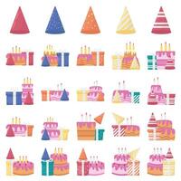 cumpleaños paquete ilustración vector
