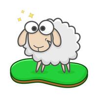 ilustración de animales de ovejas vector