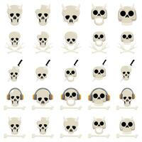 skull pack illustration vector