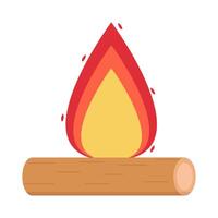 bonfire hot  illustration vector